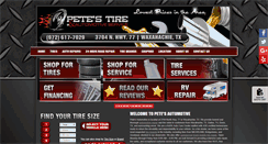 Desktop Screenshot of petestires.com